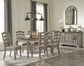 Lodenbay Dining Table and 6 Chairs with Storage at Walker Mattress and Furniture Locations in Cedar Park and Belton TX.
