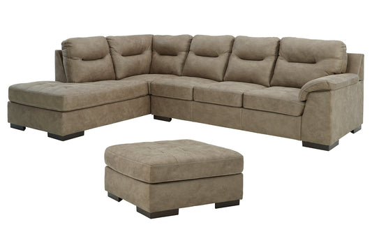 Maderla 2-Piece Sectional with Ottoman at Walker Mattress and Furniture Locations in Cedar Park and Belton TX.