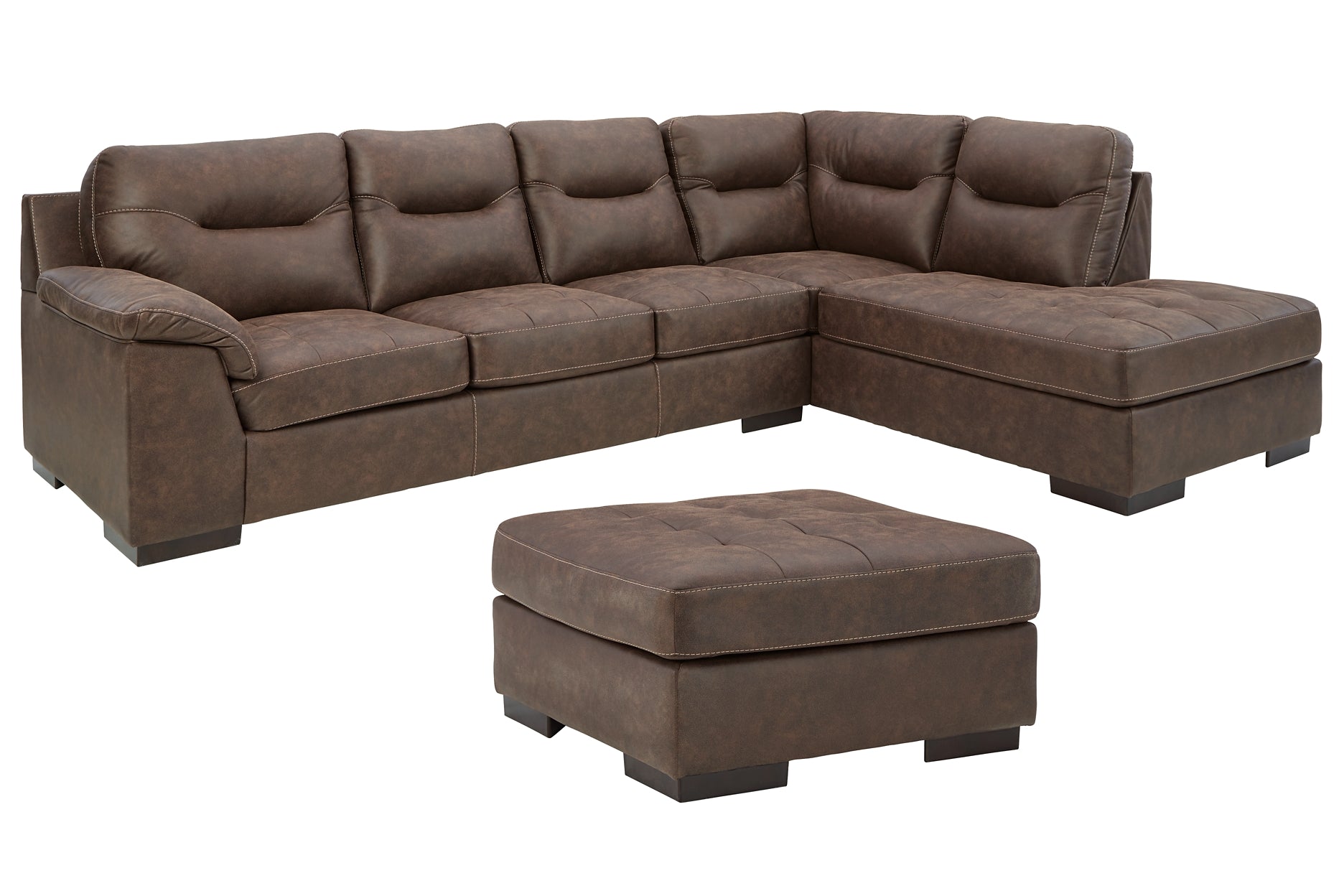 Maderla 2-Piece Sectional with Ottoman at Walker Mattress and Furniture Locations in Cedar Park and Belton TX.