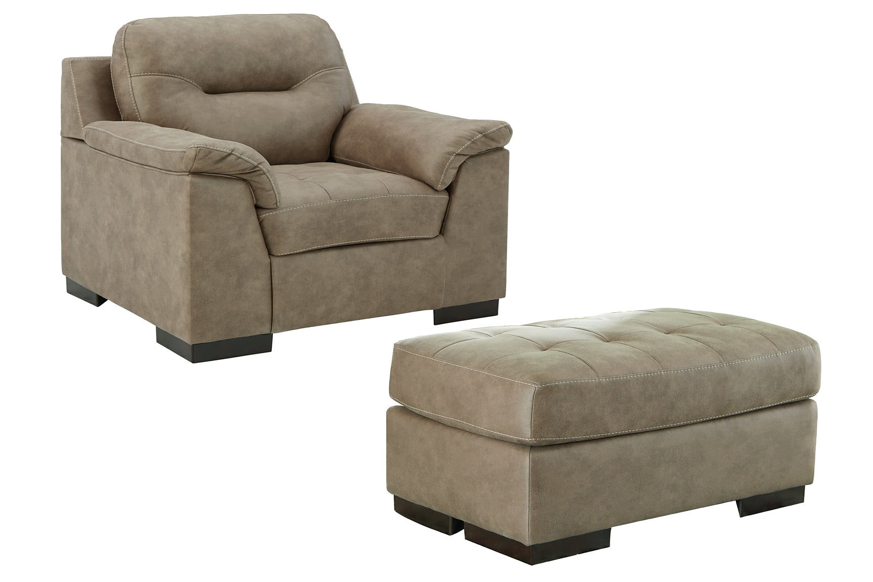 Maderla Chair and Ottoman at Walker Mattress and Furniture Locations in Cedar Park and Belton TX.