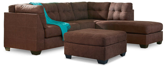 Maier 2-Piece Sectional with Ottoman at Walker Mattress and Furniture Locations in Cedar Park and Belton TX.