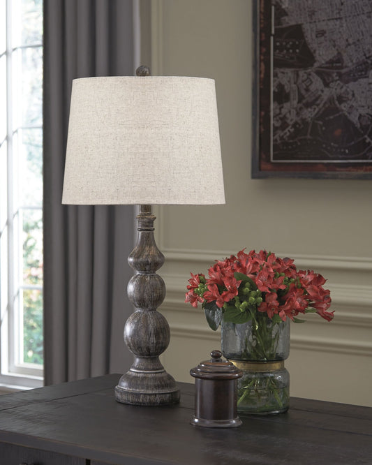 Mair Poly Table Lamp (2/CN) at Walker Mattress and Furniture Locations in Cedar Park and Belton TX.
