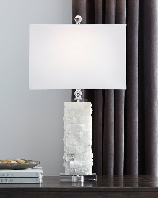 Malise Alabaster Table Lamp (1/CN) at Walker Mattress and Furniture Locations in Cedar Park and Belton TX.