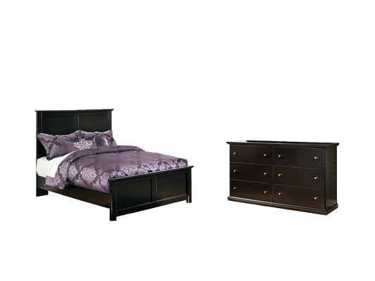 Maribel Full Panel Bed with Dresser at Walker Mattress and Furniture Locations in Cedar Park and Belton TX.