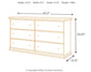 Maribel Twin Panel Headboard with Dresser at Walker Mattress and Furniture Locations in Cedar Park and Belton TX.