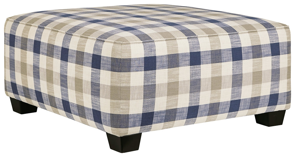 Meggett Oversized Accent Ottoman at Walker Mattress and Furniture Locations in Cedar Park and Belton TX.