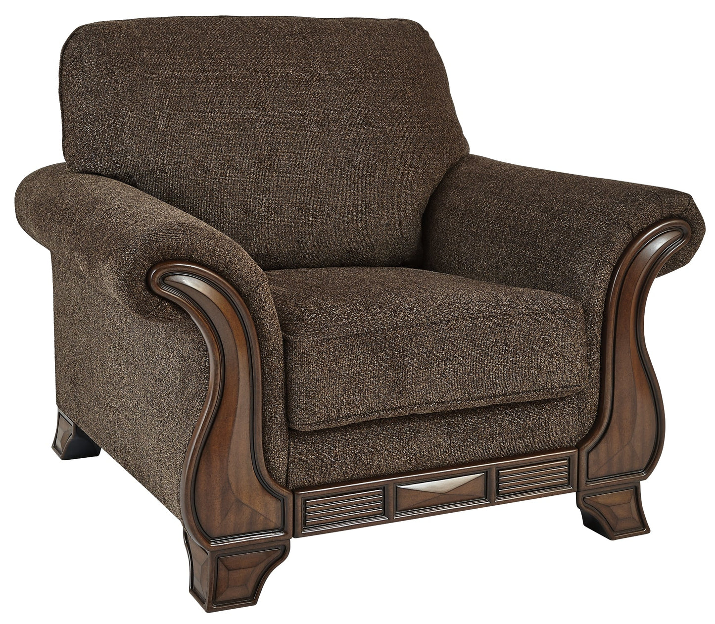 Miltonwood Chair and Ottoman at Walker Mattress and Furniture Locations in Cedar Park and Belton TX.