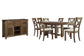 Moriville Dining Table and 6 Chairs with Storage at Walker Mattress and Furniture Locations in Cedar Park and Belton TX.