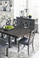 Myshanna Dining Table and 8 Chairs with Storage at Walker Mattress and Furniture Locations in Cedar Park and Belton TX.