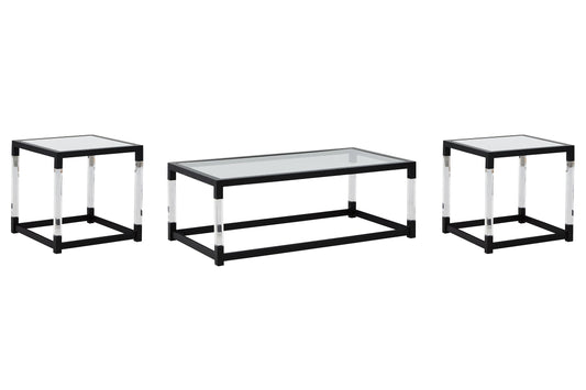 Nallynx Coffee Table with 2 End Tables at Walker Mattress and Furniture Locations in Cedar Park and Belton TX.
