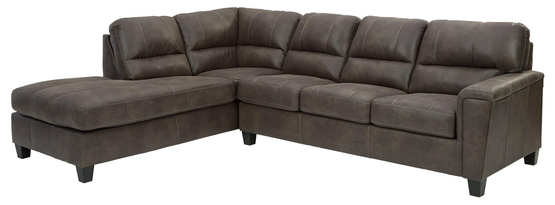 Navi 2-Piece Sectional with Ottoman at Walker Mattress and Furniture Locations in Cedar Park and Belton TX.