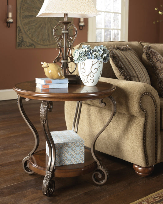 Nestor Round End Table at Walker Mattress and Furniture Locations in Cedar Park and Belton TX.