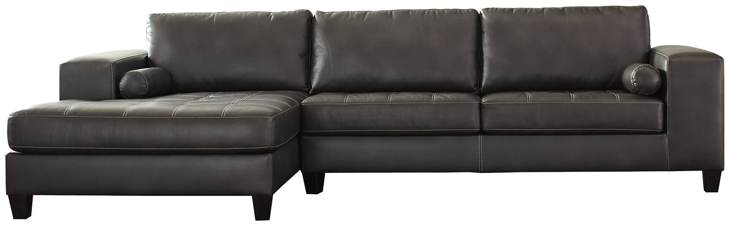 Nokomis 2-Piece Sectional with Ottoman at Walker Mattress and Furniture Locations in Cedar Park and Belton TX.