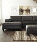 Nokomis 2-Piece Sectional with Ottoman at Walker Mattress and Furniture Locations in Cedar Park and Belton TX.