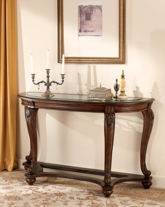 Norcastle Sofa Table at Walker Mattress and Furniture Locations in Cedar Park and Belton TX.