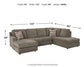 O'Phannon 2-Piece Sectional with Ottoman at Walker Mattress and Furniture Locations in Cedar Park and Belton TX.