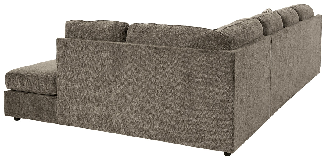 O'Phannon 2-Piece Sectional with Ottoman at Walker Mattress and Furniture Locations in Cedar Park and Belton TX.