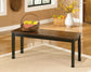 Owingsville Dining Table and 4 Chairs and Bench at Walker Mattress and Furniture Locations in Cedar Park and Belton TX.