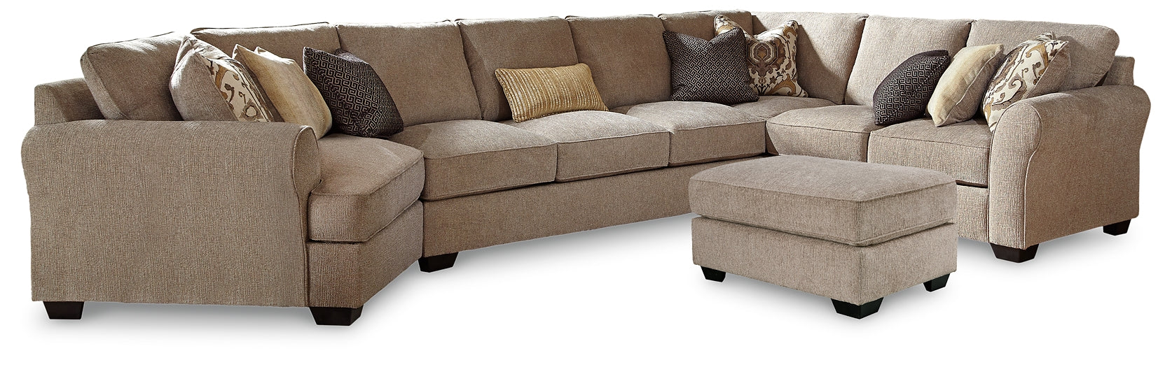 Pantomine 4-Piece Sectional with Ottoman at Walker Mattress and Furniture Locations in Cedar Park and Belton TX.
