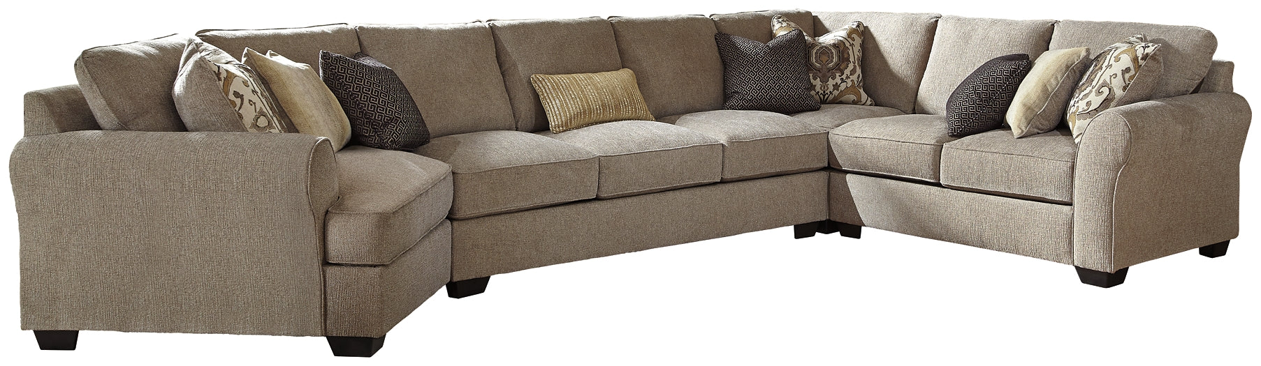 Pantomine 4-Piece Sectional with Ottoman at Walker Mattress and Furniture Locations in Cedar Park and Belton TX.