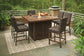 Paradise Trail Outdoor Bar Table and 6 Barstools at Walker Mattress and Furniture Locations in Cedar Park and Belton TX.