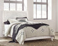 Paxberry Queen Panel Bed with Mirrored Dresser and Chest at Walker Mattress and Furniture Locations in Cedar Park and Belton TX.