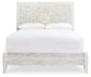 Paxberry Queen Panel Bed with Mirrored Dresser at Walker Mattress and Furniture Locations in Cedar Park and Belton TX.