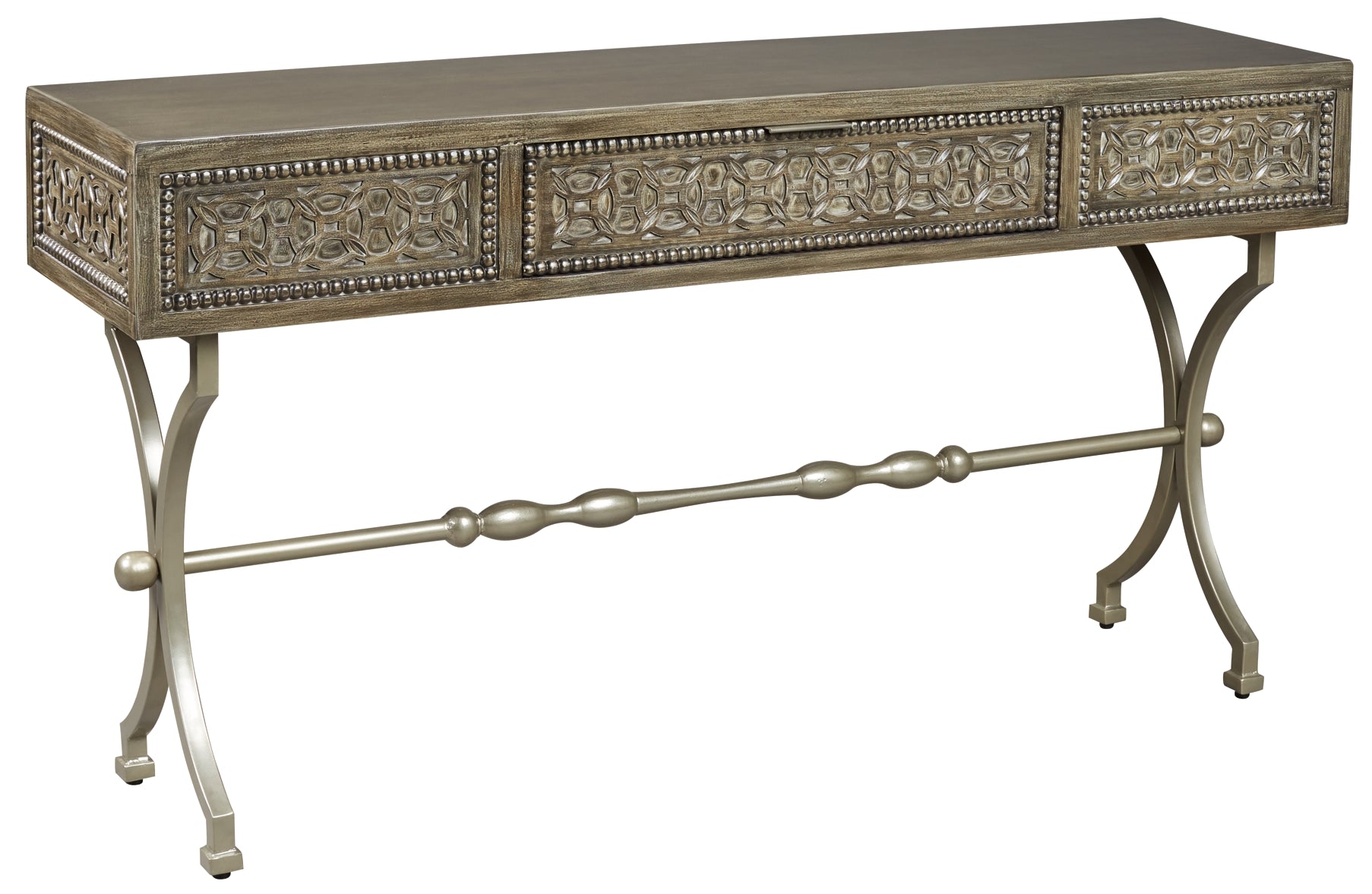 Quinnland Console Sofa Table at Walker Mattress and Furniture Locations in Cedar Park and Belton TX.
