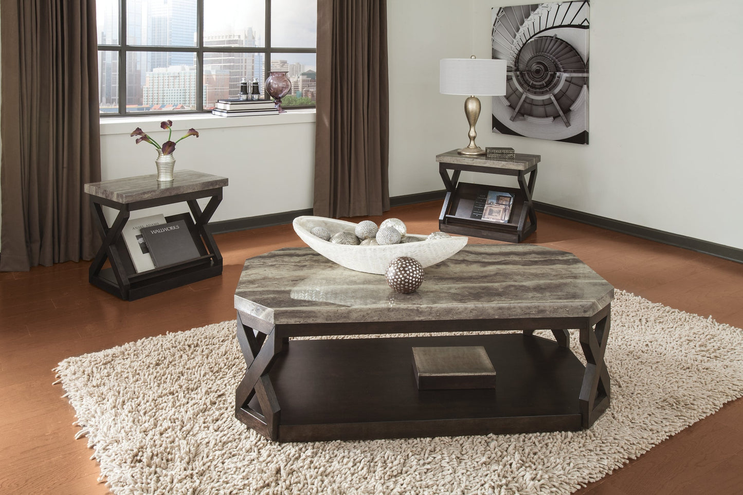 Radilyn Occasional Table Set (3/CN) at Walker Mattress and Furniture Locations in Cedar Park and Belton TX.