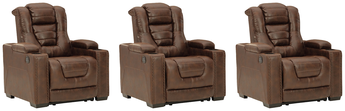 Owner's Box 3-Piece Home Theater Seating
