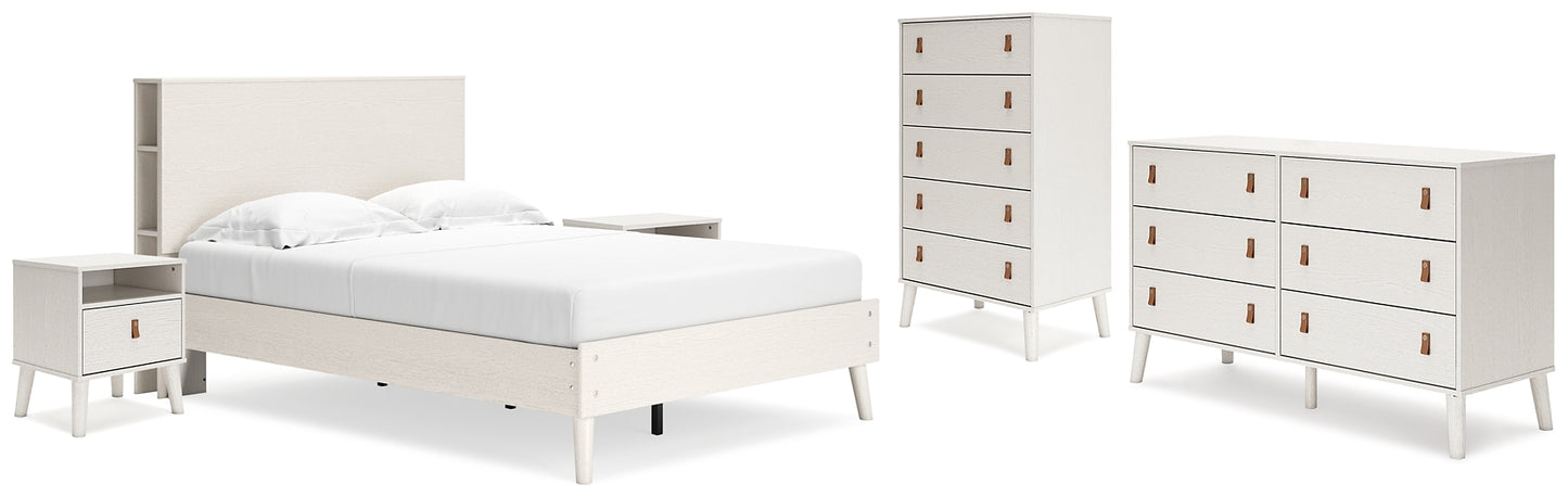 Aprilyn Full Bookcase Bed with Dresser, Chest and 2 Nightstands
