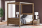 Aprilyn Full Canopy Bed with Dresser, Chest and 2 Nightstands