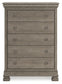 Lexorne Queen Sleigh Bed with Mirrored Dresser and Chest